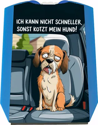 Produktbild von Kann nicht schneller, sonst kotzt mein Hund Parkscheibe