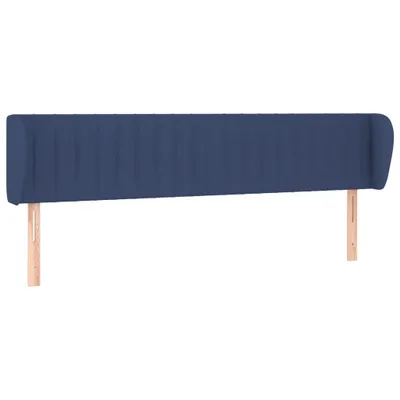 Produktbild von vidaXL Kopfteil mit Ohren Blau 183x23x78/88 cm Stoff