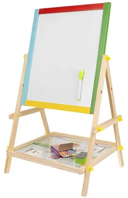 Produktbild von Kruzzel 8905 Multifunktionale doppelseitige Tafel für Kinder, 42 x 35 cm