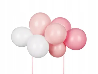 Zdjęcie produktu dla Balonowy topper na tort, różowy,  29 cm