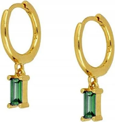 Image de Boucles D'oreilles Cuivre Classique K10 Or-Turquoise