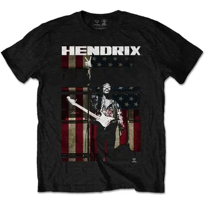 Produktbild von Jimi Hendrix - Friedensflagge Kinder 7 - 8 Jahre T-Shirt - schwarz