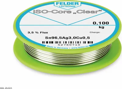 Produktbild von FELDER LÖTTECHNIK Lötdraht ISO-Core "Clear", 1,0 mm, 100 g