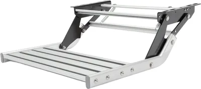 Productafbeelding van Handmatige caravantrede met dubbele trede - 55 cm - 150 kg draagvermogen voor campers en trailers