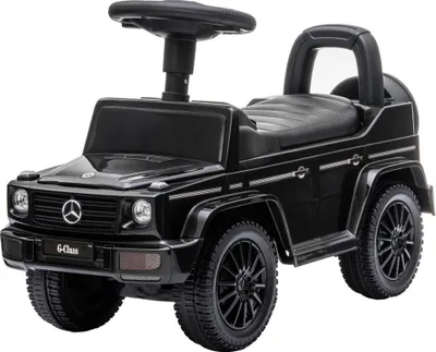 Produktbild von Bandits & Angels Kinderauto Mercedes-Benz G350D Schwarz ab 1 Jahr für Jungen und Mädchen – Fördert die motorischen Fähigkeiten – 24 cm – Schwarzes Kinderauto
