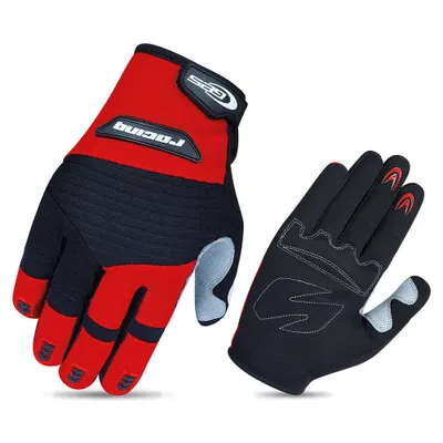 Produktbild von Langfinger Fahrradhandschuh Racing für MTB/Enduro, Rot/Schwarz, Größe XL