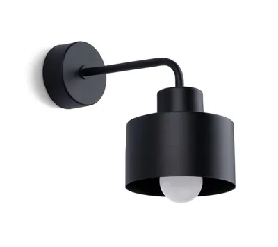 Produktbild von Wandleuchte SAVAR 1 schwarz 1xE27 15W Stahl 20x20x22cm Sollux Lighting