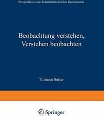 Obrázek produktu pro Beobachtung verstehen, Verstehen beobachten