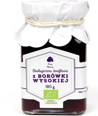 Produktbild von KONFITURA Z BORÓWKI 180 g - DARY NATURY