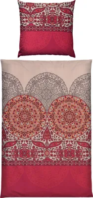 Produktbild von REDBEST Bettwäsche rot 1x 155x220 cm + 1x 80x80 cm