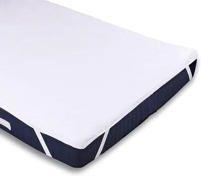 Productafbeelding van Unyqoos® Waterdichte matrasbeschermer 140 x 200 cm – ademend en geruisloos, 100% polyester / 100% Polyurethanmembraan, huisstofmijtwerend (® 100)