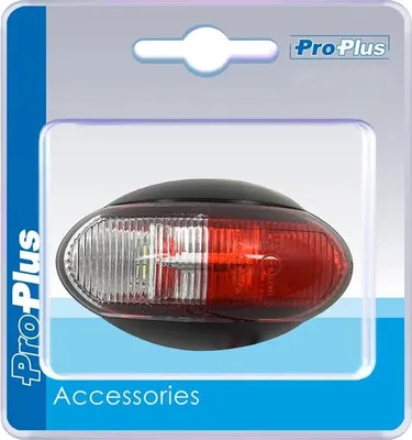 Immagine prodotto di Lampada d'ingombro 10-30V rossa/bianca 60x34mm LED in blister