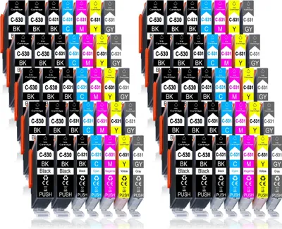 Produktbild von 70er Pack Druckerpatronen 530 531 XL kompatibel mit Canon TS8750