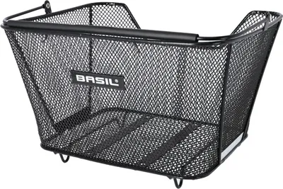 Image de Panier arrière Basil Lesto 32 x 41,5 x 27 cm, noir, mailles serrées