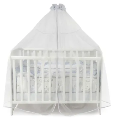 Produktbild von Lorelli Babybetthimmel, Baldachin 480 x 150 cm Insektenschutz Babybett Laufstall blau