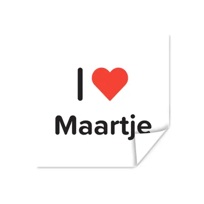 Produktbild von MuchoWow® Poster Ich liebe - Mary - Mädchen 50x50 cm - Wohnzimmerdekoration