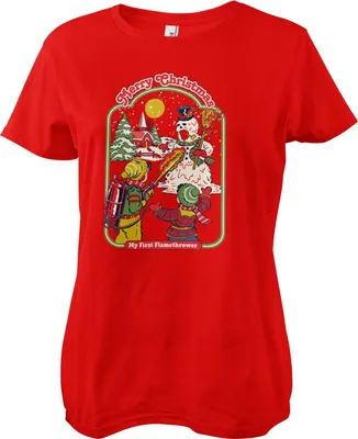 Produktbild von My First Flamethrower Girly Tee - X-Large  - Red