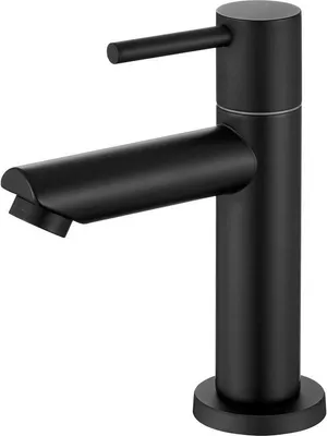 Produktbild von Kaltwasserhahn schwarz für Gastetoilette