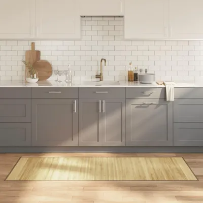 Obrázek produktu pro Obdélníkový koberec světlý přírodní 70x200 cm bambusový