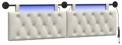 Immagine prodotto di vidaXL Testiera sospesa in velluto color crema