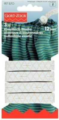 Produktbild von PRYM Knopfloch-Elastic 12 mm weiß