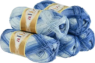 Produktbild von 500g Strickgarn ALIZE DIVA BATIK Farbverlauf Häkelgarn Wolle Stricken Häkeln