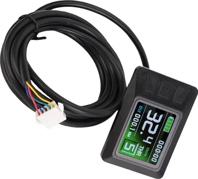 Image de Ecran LCD Fockety pour v?los ?lectriques, 24 V, 36 V, 48 V, panneau deergonomique pour v?los ?lectriques avec connexion SM, tachym?tre pour v?los couleur pour contr?leur KT