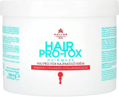 Produktbild von Kallos KJMN Haar Pro-tox Creme Haarmaske Keratin Hyaluronsäure 500 ml