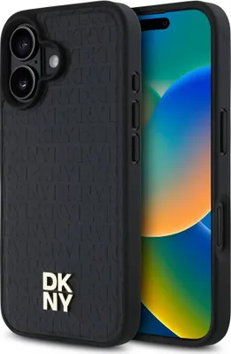 Produktbild von DKNY, Schutzhülle Apple iPhone 16 MagSafe kompatibel, Schwarz