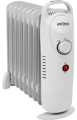 Productafbeelding van KRAFT&DELE | Oliegevulde radiatorverwarming, 1000W, Elektrische verwarming voor de slaapkamer, Oververhittings- en kantelbescherming, Instelbare thermostaat, Kinderslot, Energiebesparend
