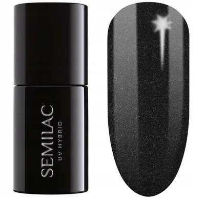 Immagine prodotto di SEMILAC 394 - Smalto per unghie "Sparkling Midnight", 7 ml.