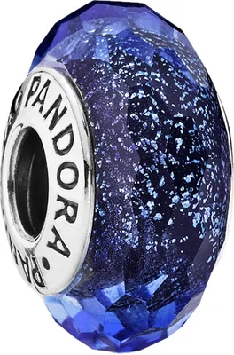 Produktbild von PandoraFaceted Blue MuranoGlass 791646 Charm Silber 925