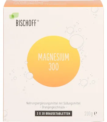 Image de BISCHOFF Magnésium 300 comprimés effervescents, 30 comprimés