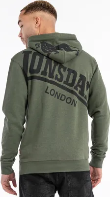 Produktbild von Herren Kapuzensweatshirt normale Passform MAYWICK Olive/Black 3XL Lonsdale