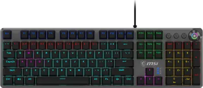 Obrázek produktu pro MSI FORGE GK310, Kabel, USB, Mechanický spínač, QWERTY, RGB LED, Černá