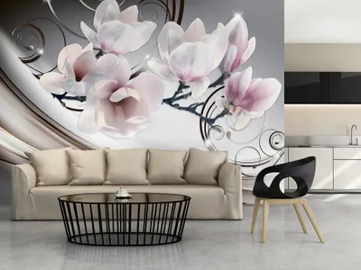 Produktbild von Vlies Fototapete Blumen 350x256 cm Tapeten Wandtapete XXL Magnolien b-A-0222-a-d