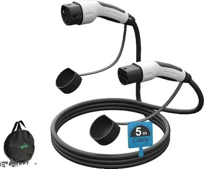 Obrázek produktu pro Nabíjecí kabel pro elektromobily, rychlé nabíjení 22 kW, konektory typu 2 (samice–samec)
