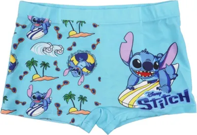 Produktbild von Disney Stitch Badehose Badeshorts – Hellblau / 92/98