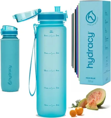 Image de Gourde Hydracy avec insert à fruits 1L BPA-free anti-fuite