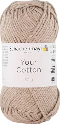 Produktbild von Schachenmayr Your Baumwolle 00010 Sand Strickgarn