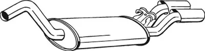 Produktbild von BOSAL 105-127 Endschalldämpfer für AUDI Cabriolet (8G7, B4) Auspuff