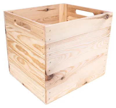 Productafbeelding van Creative Deco 4 x Natuurlijke Houten Kist Kallax, 33 x 37 x 33 cm