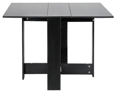 Immagine prodotto di Tavolo da pranzo - Tavolo quadrato - 103x76x73,4 cm - Per 4 persone - Stile moderno minimalista - Adatto per sala da pranzo e soggiorno - Nero