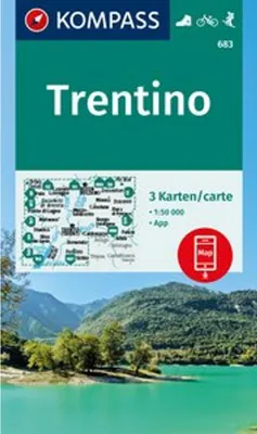 Obrázok produktu pre KOMPASS Súbor turistických máp 683 Trentino (3 mapy) 1:50 000