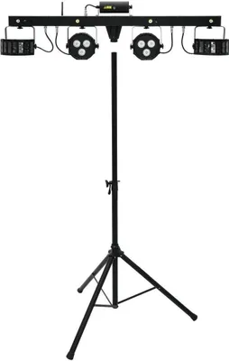 Produktbild von EUROLITE Set LED KLS Laser Bar FX + M-3 Boxenhochständer (20000172)