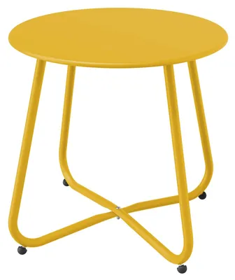 Produktbild von Beistelltisch, Couchtisch, rund, für draußen, gelb