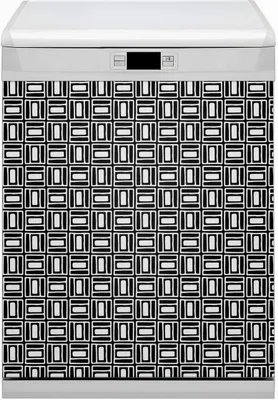 Produktbild von Magnet Folie für Geschirrspüler Magnete  Geschirrspüle Magnet für Spülmaschine 60x80 cm Nachbildung - Geometrisches Muster
