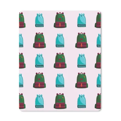 Produktbild von MuchoWow® Mauspad Mousepad Rucksack - Muster - Retro - Pastell 30x40 cm - Mousepads - Maus Mat - Pad - Mausunterlage - Mausmatten