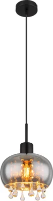Immagine prodotto di Globo Lighting lampada a sospensione in metallo nero opaco, 1x E27 LED