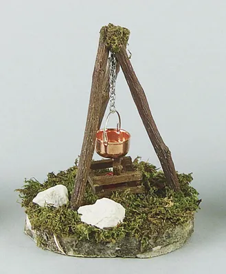 Produktbild von Lagerfeuer mit Kessel, 140 mm ohne Flackerlicht